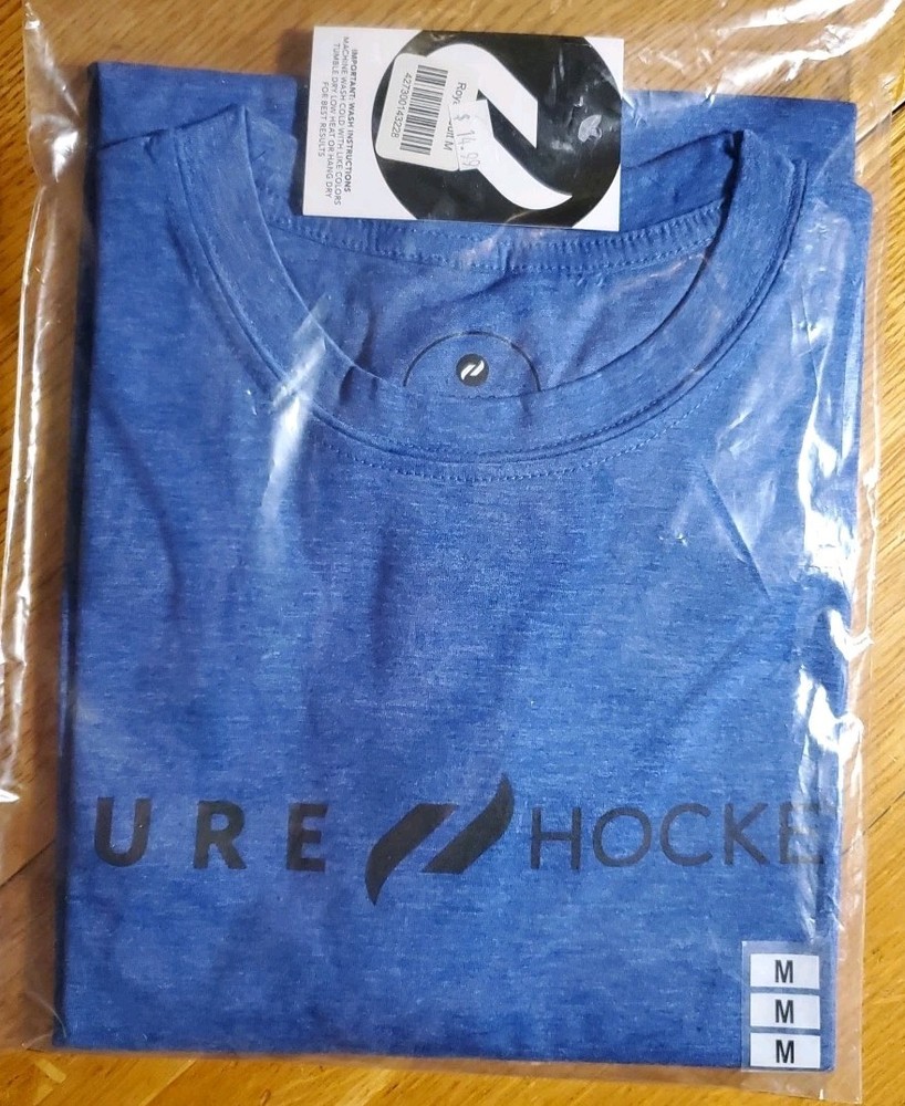 Pure Hockey Classic Tee 1.0 – Royal Heather Blue – Adult Men’s Size M Medium