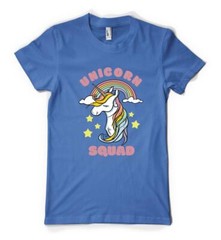 Unicorn Squad Mythical Rainbow Animal Personalised Unisex Adult T Shirt