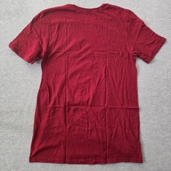 Nike Mens Just Do It Graphic Tee Maroon Burgundy Short Sleeve Athletic Cut S
