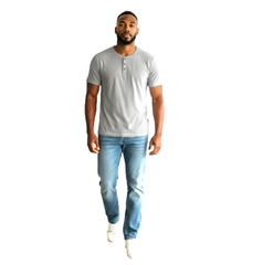 Jachs Signature Soft Touch Henley Shirt 3XL Gray Short Sleeve 3 Button NWT