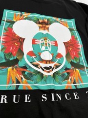 NWT NEFF DISNEY Collection “MICKEY IN HAWAII” BLACK T-shirt Mens Large