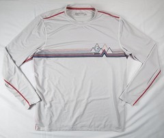Gerry Mens XL Long Sleeve Sun UV Protection TShirt White Boating Fishing Outdoor