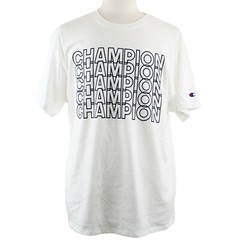 Champion Men’s Classic Jersey Tee Repeating Block Logo Mens Athletics T-Shirt
