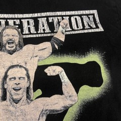D Generation X WWE Wrestling S Black Shaka Wear Super Max Heavy Cotton Tee