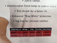 Stafford Mens XL TALL White Crew Neck T-Shirts 3 Pack Heavyweight Cotton 2XLT