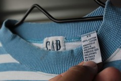 OG Vintage GAP Blue Striped Oversized Pocket T-Shirt Mens XS