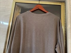 Athletic Works Men’s Taupe Long Sleeve Crew Neck Pocket Tee Size XL New With Tag