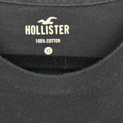 Hollister Mens Graphic T-Shirt Bundle Black Blue Logo Applique Size XS 2 Pack