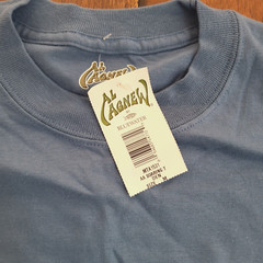 AL AGNEW T-Shirt Men’s Size M Bald Eagle Mountain River Blue Pocket NEW w/ Tags