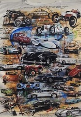 RACING CAR CARS MOTORSPORTS PORSCHE MUSTANG CORVETTE T-SHIRT SHIRT