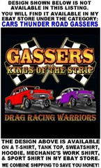 1965 1966 Old School Gasser Kings of the Street & Strip Drag Racing T-shirt 14