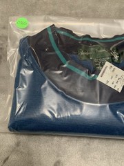 Vintage Shirt Mens Medium Striped Blue Green Knights of Round Table Tee 90’s