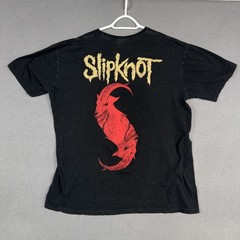 Slipknot T Shirt Mens 2XL Black Faded Short Sleeve Stretch Bay Island Sportswear