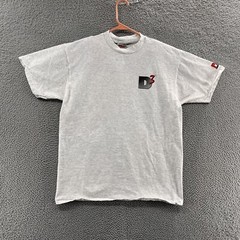 VINTAGE Computer Shirt Men Large Gray D3 Pick System Software Single Stitch 90s