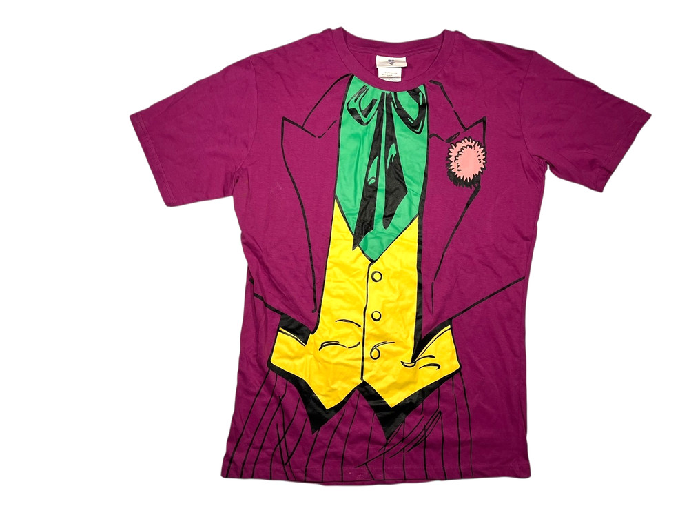 DC COMIC Pink/Green THE JOKER SUIT x COSTUME T-SHIRT Batman Fan Halloween Men XL