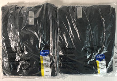 Gildan Mens Heavy Cotton (LOT Of 4) Black Large Plain Adult T-Shirt Tee G5000