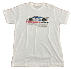 MAZDA 767 MAZDASPEED Le Mans 24 Hours Vintage Tee T Shirt One Size White 1988
