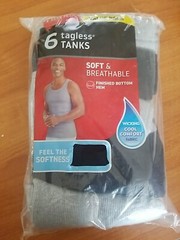 Hanes Tanks BLACK and GRAY Cool Comfort finished hem Wicks Moisture Medium
