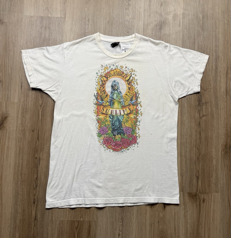Sublime with Rome Band T-Shirt Size Large Virgin Mary Stoner Reggae
