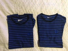 IKEA “SET OF 2” BLUE SHORT SLEEVE “HEY!” CREW-NECK T-SHIRT SIZE:G/H STRAIGHT