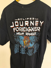 Journey Eclipse Tour 2011 Foreigner Night Ranger Black Graphic Tee L Cotton