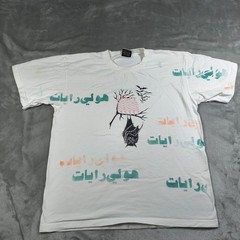 Kangkao Reconnect Shirt Mens Large Holi Rayat Arabic Writing Bat Holy Banners