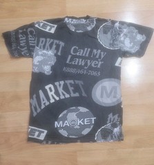 Chinatown Market “Call My Lawyer” All Over Print T-shirt Men’s Size Small