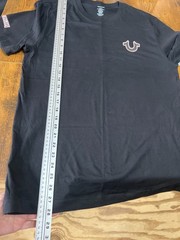 True Religion Jet Black Men’s M Buddha Crew Neck T-Shirt, Brand New With Tags.