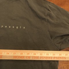 YoungLA Mens Oversized Gym T-Shirt Mens Large Brown Cotton Logo