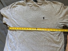 Vintage Polo By Ralph Lauren Tee Shirt Mens Large Gray Single Stitch Pony Logo