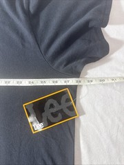 Lee Jeans Men’s Black Graphic Logo Crew Neck Short Sleeve T-Shirt Size XL