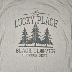 Black Clover Shirt Mens XL Lucky Place Knit Stretch Athletic Golf Casual Preppy
