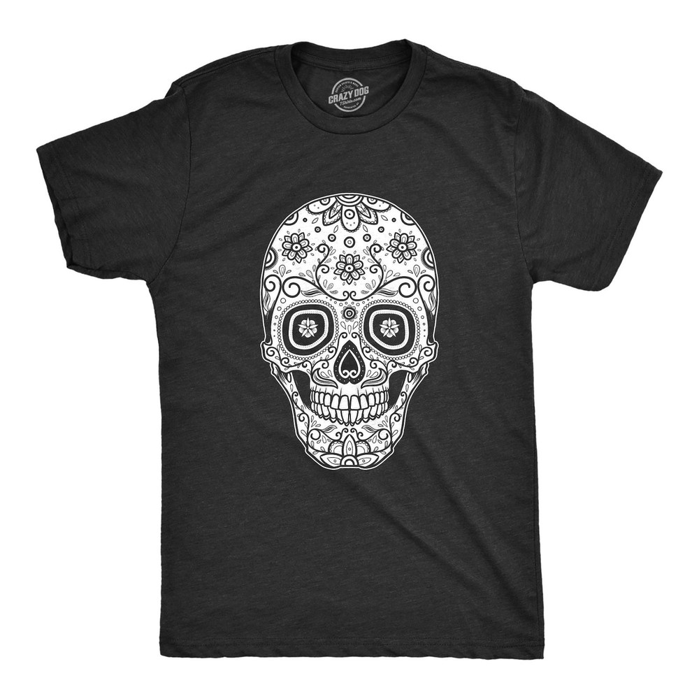 Sugar Skull Cinco De Mayo T-Shirt Mens Vintage Graphic Tee Cotton