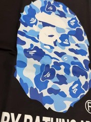 A Bathing Ape BAPE Men’s Black Graphic Logo Crew Neck T-Shirt Size M