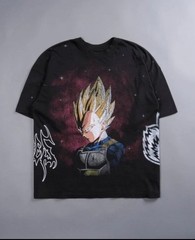 Darc Sport Dragon Ball Z VEGETA Energy Oversized T-Shirt SIZE XL (NEW SEALED)