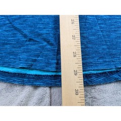 Hollister Mens Large Blue Space Dye Tank Top Geometric Pocket Tribal Trim Cotton