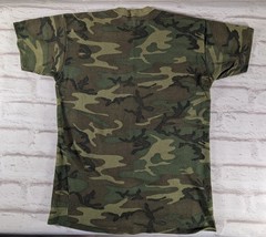 Vintage Camo Mesh Shirt Men M L Fishnet Waffle Grid Open Weave Woodland Tactical