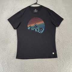 Marine Layer Air Tee Shirt Mens M/L Gray Mountain Sunset Graphic Outdoor Top
