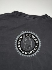 Vintage Scarface Money Power Respect Flocked Distress Single Stitch T-Shirt XXL