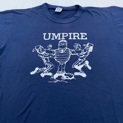 vintage 90s BASEBALL UMPIRE CARTOON T-Shirt LARGE joke funny sports ref