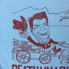 vtg 1984 DEMOCRATIC CONVENTION RONALD REAGAN CARTOON T-Shirt S 80s single stitch