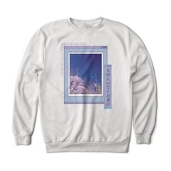Japanese Street Landscape Minimalistic Vaporwave Art Graphic Sweatshirt Unisex