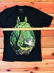 My Neighbor Totoro T Shirt Mens M Black Studio Ghibli Anime Forest Graphic Tee