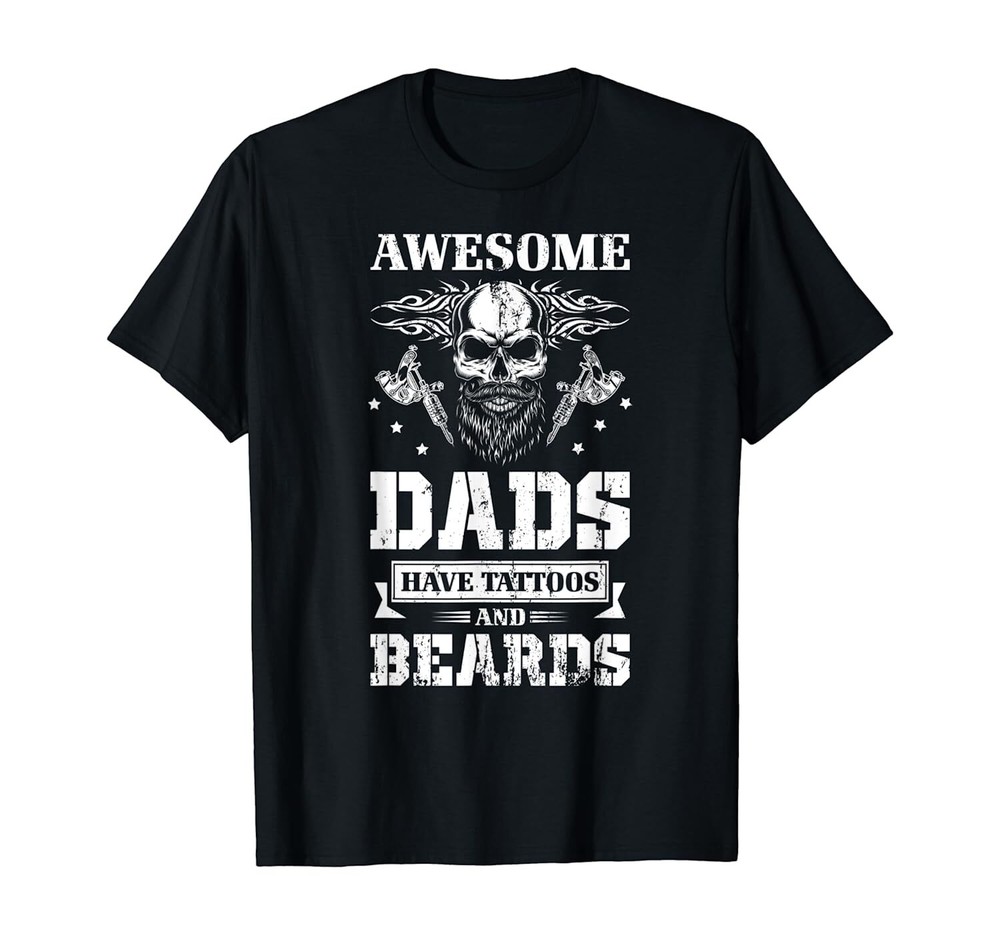 USA Tattooist Inking Tatted Fathers Day Gift Inked Dad Tattoo T-Shirt