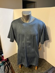 Asics Men’s T-Shirt Blue Large Polyester Spandex – NWT