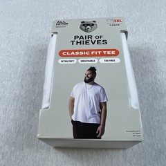 Pair Of Thieves Undershirts Men’s 3XL Classic Fit Tee 3Pack Ultra Soft Cotton
