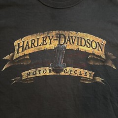 Harley Davidson Shirt Mens XL Black Faded Aurora Colorado 2009 Mile High