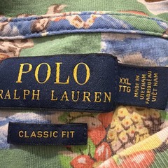 Polo Ralph Lauren All Over Print Hula Girl Hawaiian Shirt Pocket Tee Size Large