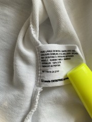 Helmut Lang The Artist Series Adrienne Salinger Mens S White Long Sleeve Tee