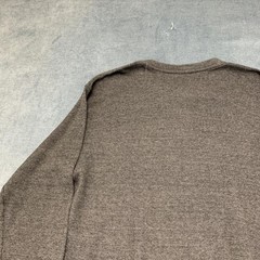 Lee Thermal Shirt Mens XL Gray Waffle Knit Regular Fit Outdoor Henley Neck